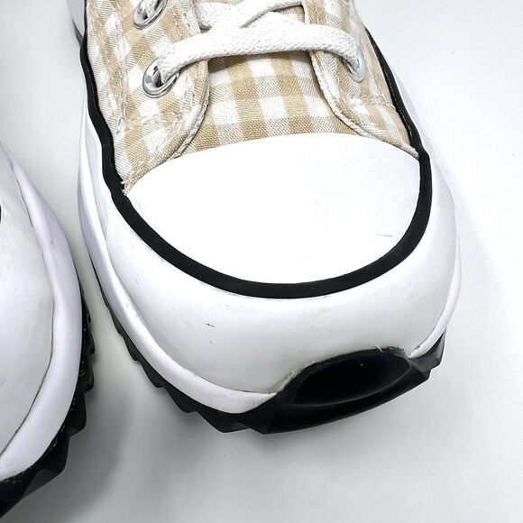 Converse Run Star Hike Shoes Sz 10.5 Gingham Chunky Platform High-Top Sneakers - Picture 12 of 13